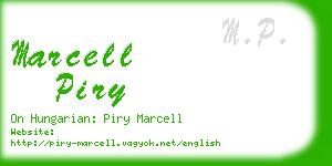 marcell piry business card